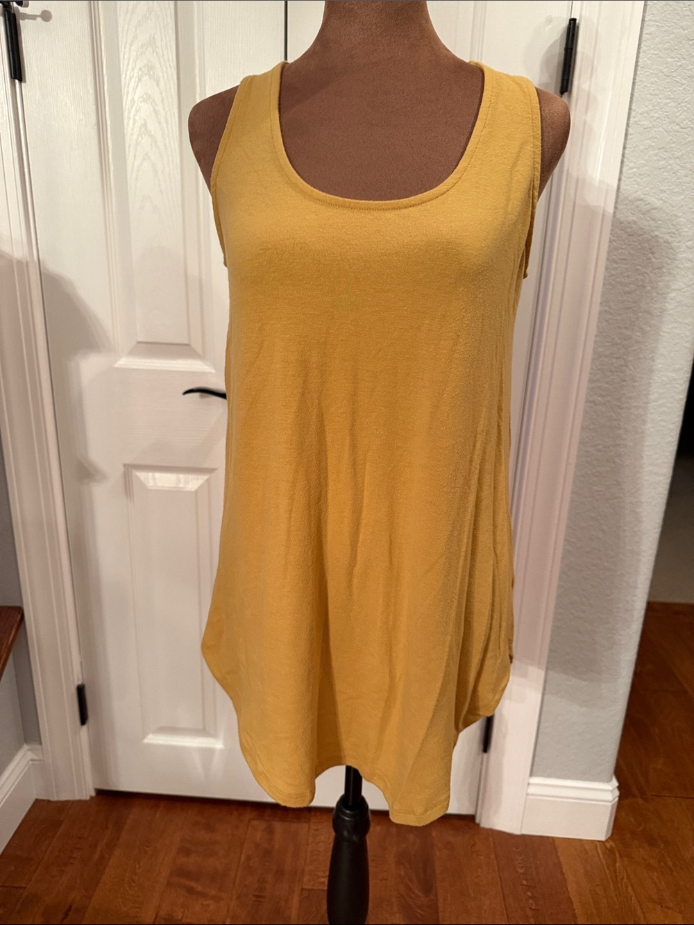 Zenana Outfitters Mustard Scoop Neck Tank